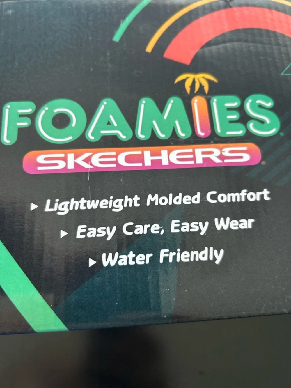Skechers Foamies Teal mint Kids Slip-On Shoes size 12 beach water shoes
